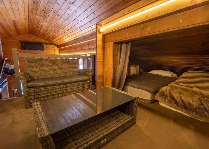 Petillant Aux 3 Etangs Avec Spa, Sauna Et Veranda Domek alpejski